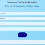 Subwoofer Positioning Calculator